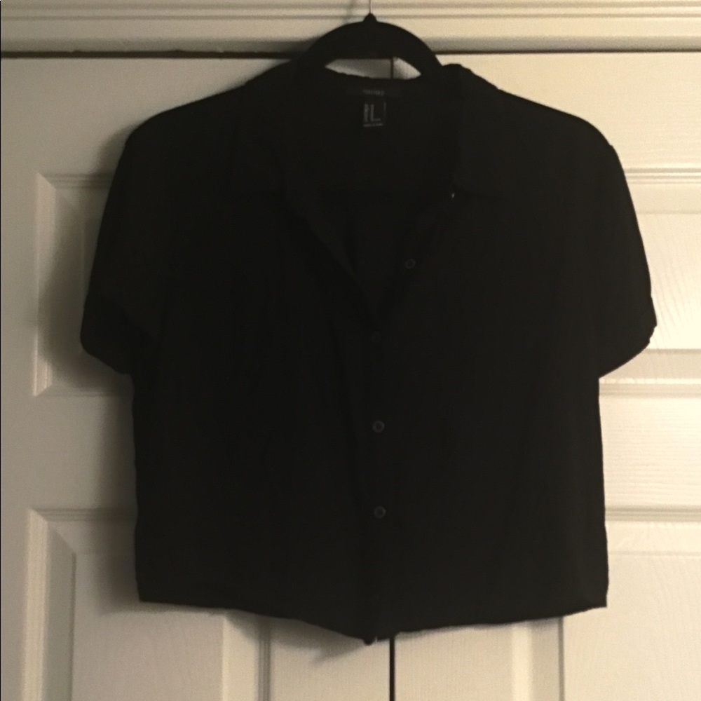 Forever 21 cropped button up